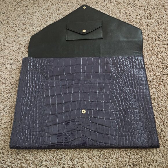 Coach Purple Snakeskin Clutch - Picture 3 of 3